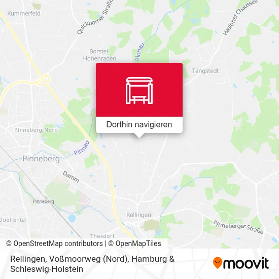 Rellingen, Voßmoorweg (Nord) Karte