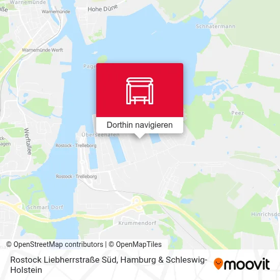 Rostock Liebherrstraße Süd Karte