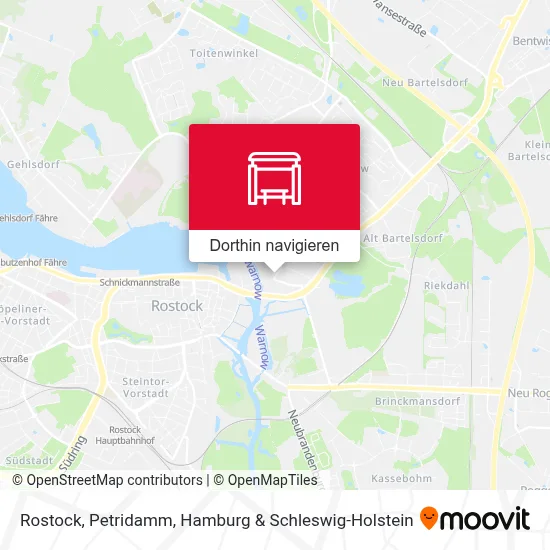 Rostock, Petridamm Karte