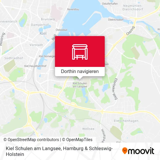 Kiel Schulen am Langsee Karte