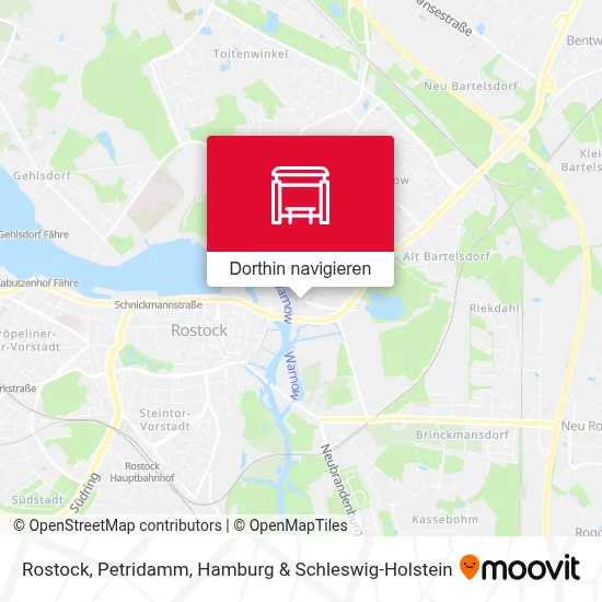 Rostock, Petridamm Karte
