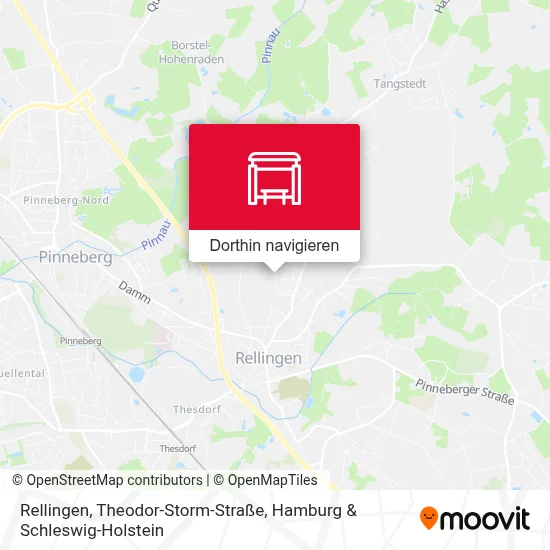 Rellingen, Theodor-Storm-Straße Karte
