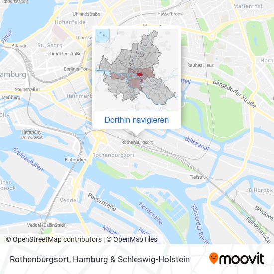 Rothenburgsort Karte