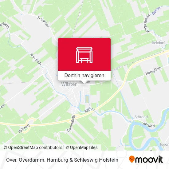 Over, Overdamm Karte