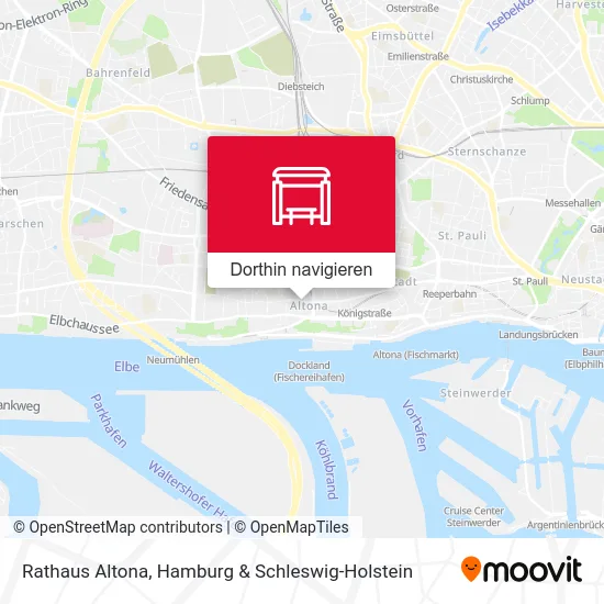 Rathaus Altona Karte