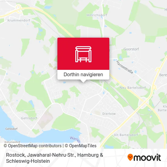 Rostock, Jawaharal-Nehru-Str. Karte