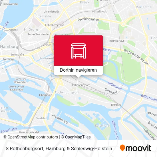 S Rothenburgsort Karte