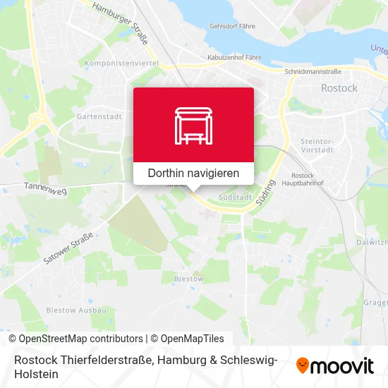 Rostock Thierfelderstraße Karte