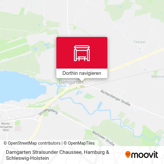 Damgarten Stralsunder Chaussee Karte
