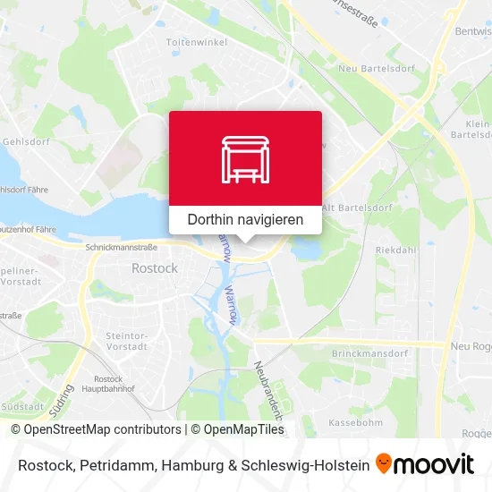 Rostock, Petridamm Karte