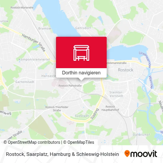Rostock, Saarplatz Karte