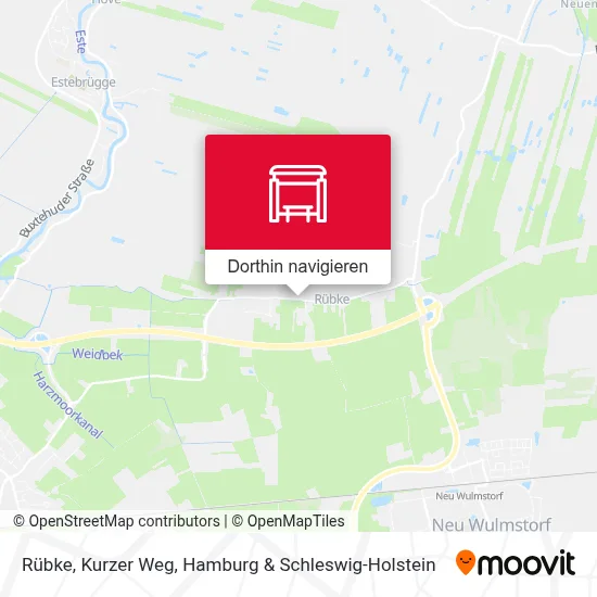 Rübke, Kurzer Weg Karte