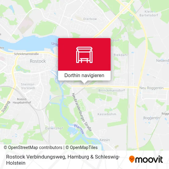 Rostock Verbindungsweg Karte
