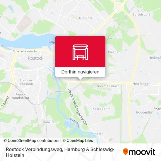 Rostock Verbindungsweg Karte