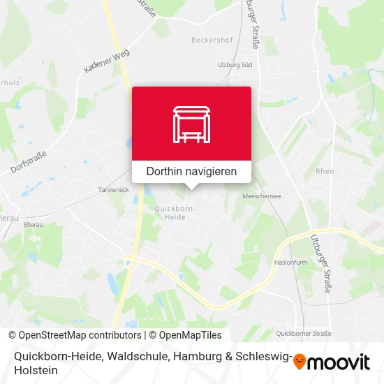Quickborn-Heide, Waldschule Karte