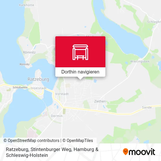 Ratzeburg, Stintenburger Weg Karte