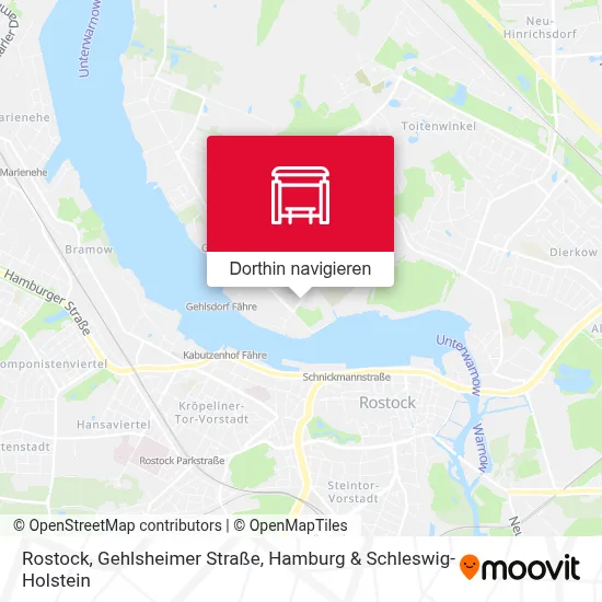 Rostock, Gehlsheimer Straße Karte