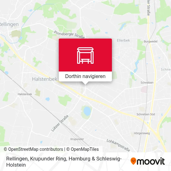 Rellingen, Krupunder Ring Karte