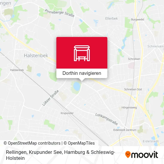 Rellingen, Krupunder See Karte