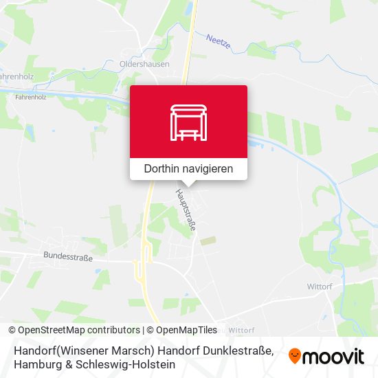 Handorf(Winsener Marsch) Handorf Dunklestraße Karte