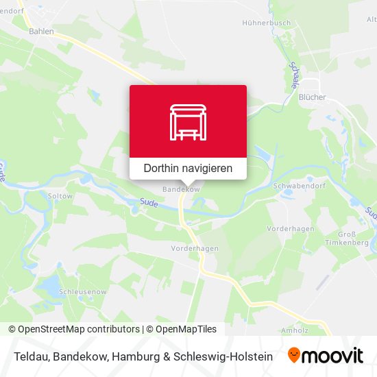 Teldau, Bandekow Karte