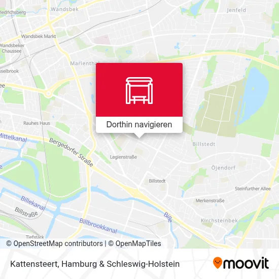 Kattensteert Karte