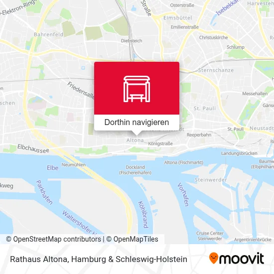 Rathaus Altona Karte