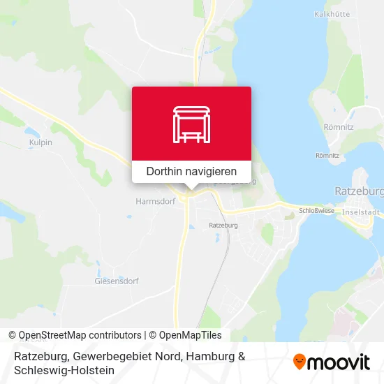 Ratzeburg, Gewerbegebiet Nord Karte