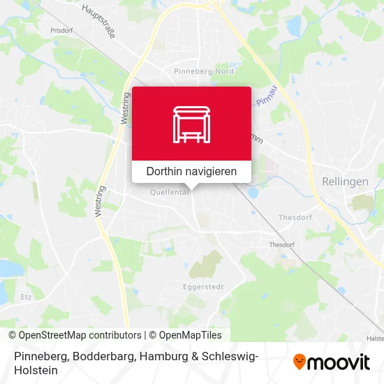 Pinneberg, Bodderbarg Karte