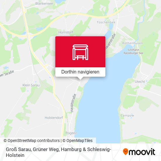 Groß Sarau, Grüner Weg Karte