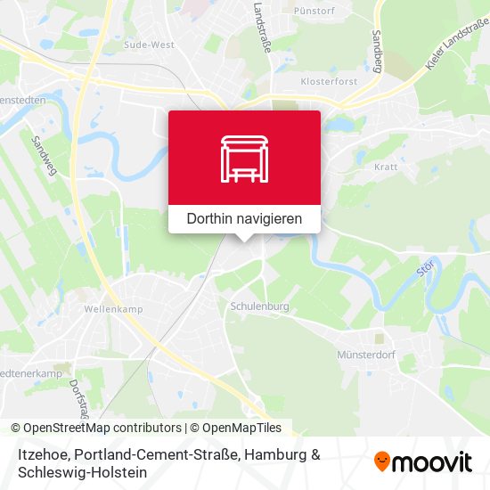 Itzehoe, Portland-Cement-Straße Karte