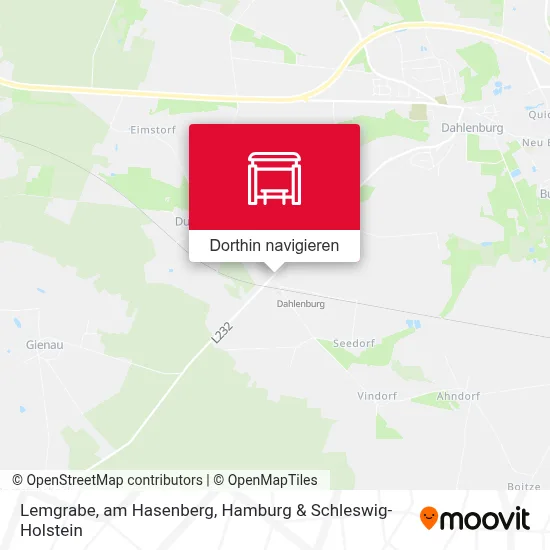 Lemgrabe, am Hasenberg Karte
