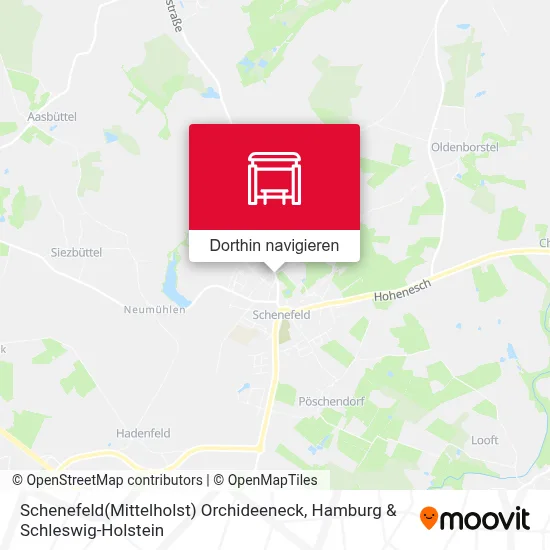 Schenefeld(Mittelholst) Orchideeneck Karte