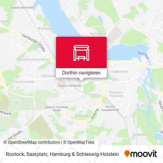 Rostock, Saarplatz Karte