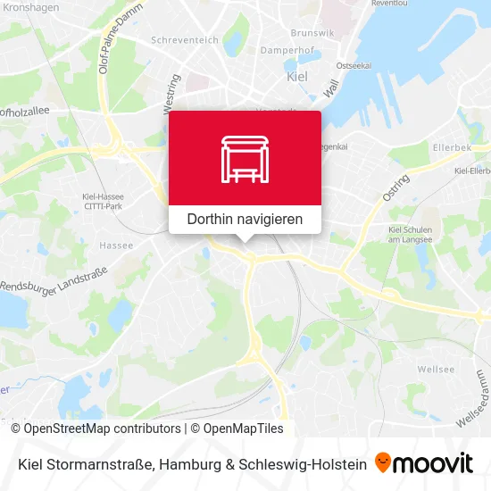 Kiel Stormarnstraße Karte