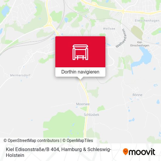 Kiel Edisonstraße/B 404 Karte