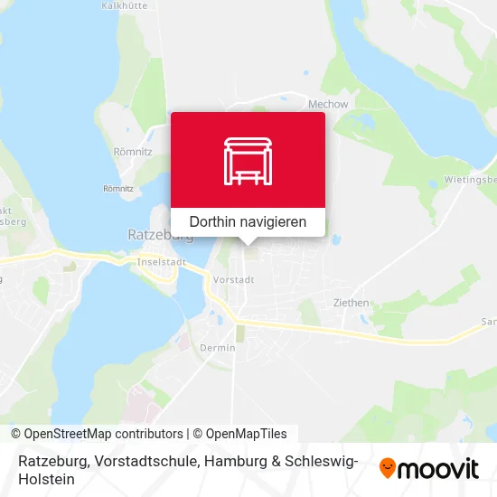 Ratzeburg, Vorstadtschule Karte