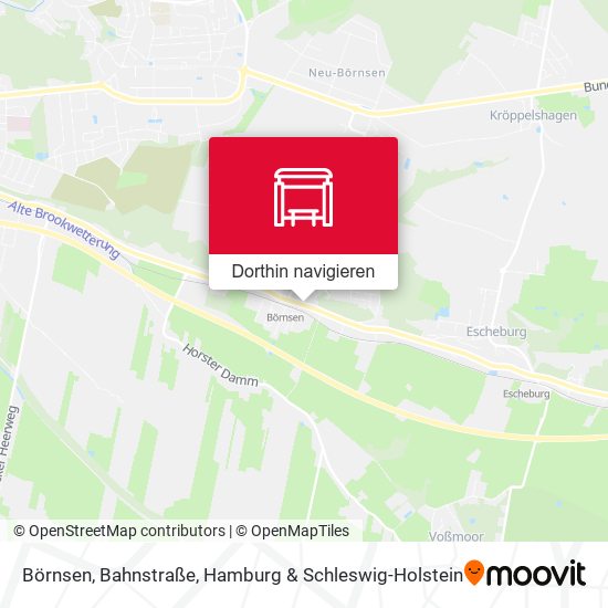 Börnsen, Bahnstraße Karte