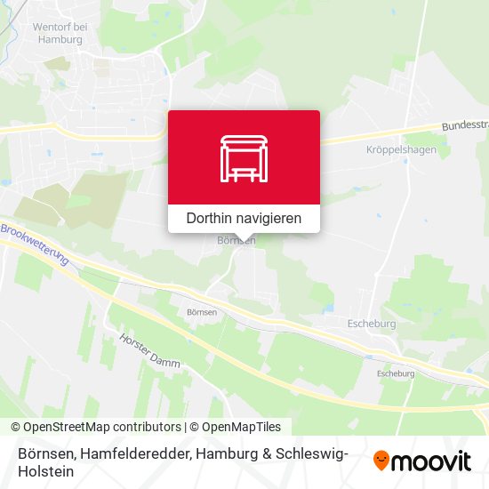 Börnsen, Hamfelderedder Karte