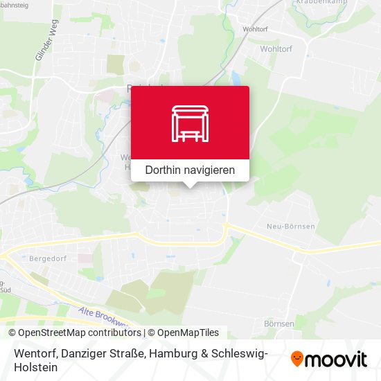 Wentorf, Danziger Straße Karte