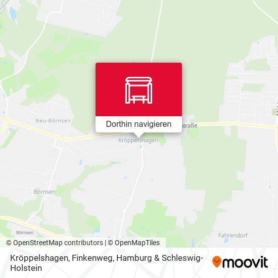 Kröppelshagen, Finkenweg Karte