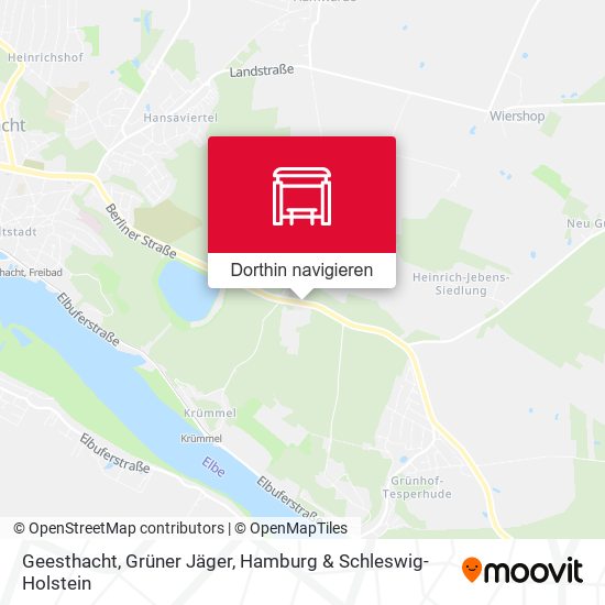 Geesthacht, Grüner Jäger Karte