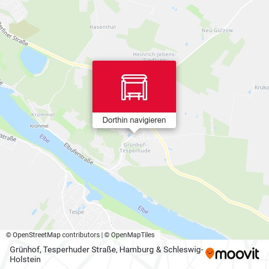 Grünhof, Tesperhuder Straße Karte