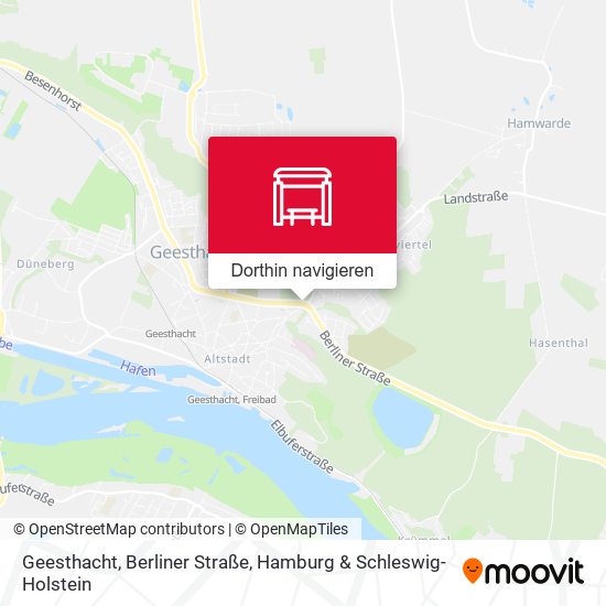 Geesthacht, Berliner Straße Karte