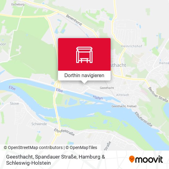 Geesthacht, Spandauer Straße Karte