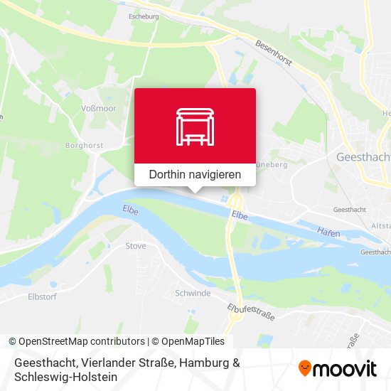 Geesthacht, Vierlander Straße Karte