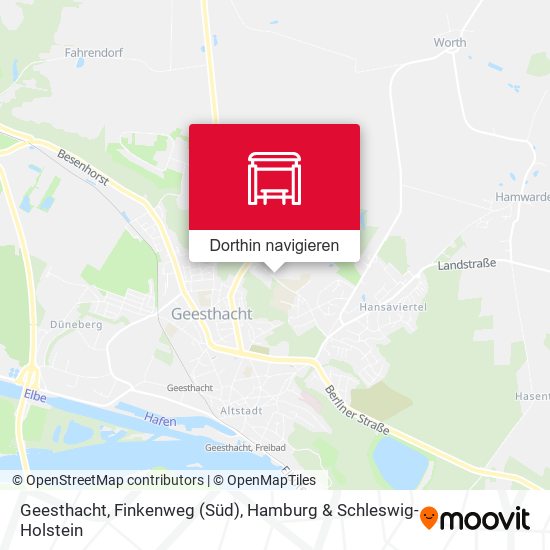 Geesthacht, Finkenweg (Süd) Karte