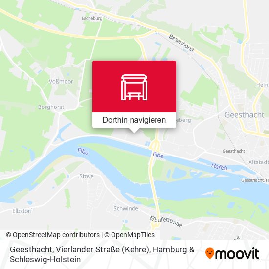 Geesthacht, Vierlander Straße (Kehre) Karte