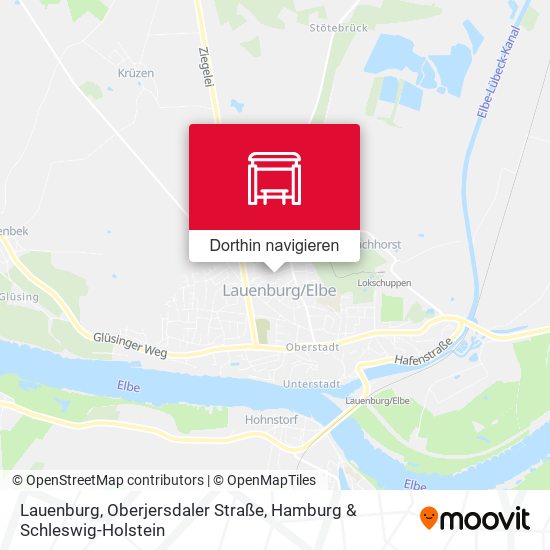 Lauenburg, Oberjersdaler Straße Karte
