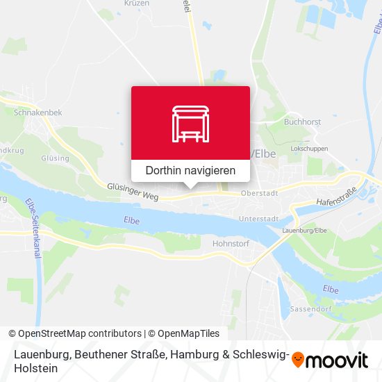 Lauenburg, Beuthener Straße Karte